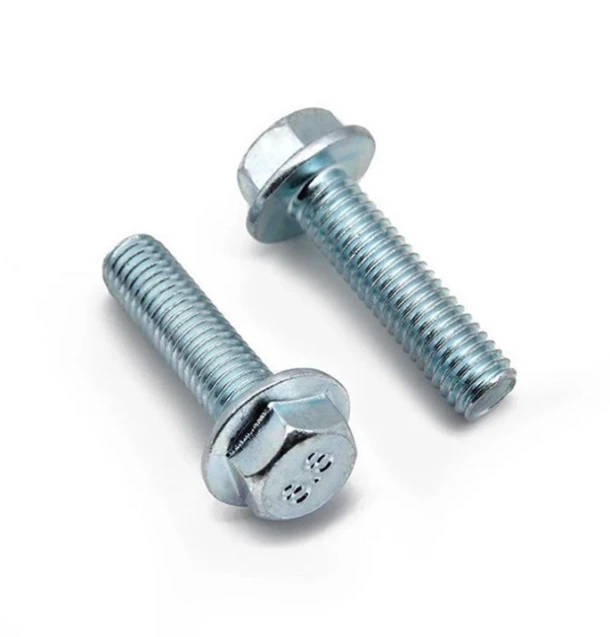 Carbon Steel Blue White Zinc Hex Flange Bolt Grade8.8 10.9 suppliers